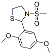 Thiazolidine, 2-(2,5-dimethoxyphenyl)-3-(methylsulfonyl)- (9ci) Structure,510733-66-1Structure