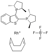 (R,R)-2,3-Bis(2,5-dimethyl-phospholan-1-yl)benzo[b]thiophene cyclooctadiene Rh(I) tetrafluoroborate Structure,511543-00-3Structure