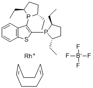 (-)-2,3-Bis((2S,5S)-2,5-diethylphospholano)benzo[b]thiophene(1,5-cyclooctadiene)rhodium(I)tetrafluoroborate Structure,511543-02-5Structure