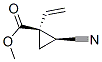 Cyclopropanecarboxylic acid,2-cyano-1-ethenyl -,methyl ester,cis- (9CI) Structure,51171-66-5Structure