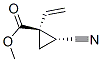 Cyclopropanecarboxylic acid,2-cyano-1-ethenyl -,methyl ester,trans- (9CI) Structure,51171-67-6Structure