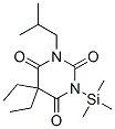 5,5-Diethyl-1-(2-methylpropyl)-3-(trimethylsilyl)-2,4,6(1h,3h,5h)-pyrimidinetrione Structure,51209-92-8Structure