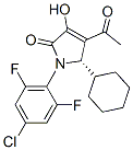 2H-Pyrrol-2-one, 4-acetyl-1-(4-chloro-2,6-difluorophenyl)-5-cyclohexyl-1,5-dihydro-3-hydroxy-, (5S)- Structure,512178-04-0Structure