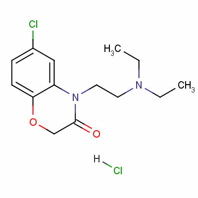 6-Chloro-4-[2-(diethylamino)ethyl ]-2h-1,4-benzoxazin-3(4h)-one monohydrochloride Structure,51244-42-9Structure