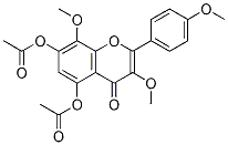 5,7-Diacetoxy-3,4’,8-trimethoxyflavone Structure,5128-43-8Structure