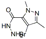 4-Bromo-1,3-dimethyl-1h-pyrazole-5-carbohydrazide Structure,512810-04-7Structure