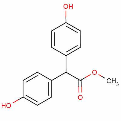 Methyl 2,2-bis(4-hydroxyphenyl)acetate Structure,5129-00-0Structure