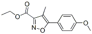 3-Isoxazolecarboxylicacid,5-(4-methoxyphenyl)-4-methyl-,ethylester(9ci) Structure,51291-35-1Structure