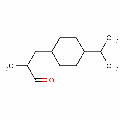 4-Isopropyl-alpha-methylcyclohexanepropionaldehyde Structure,51367-69-2Structure