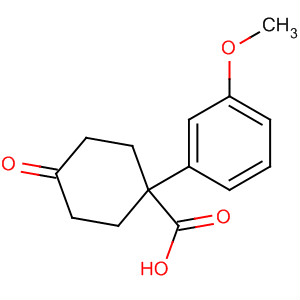 1-(3-Methoxyphenyl)-4-oxocyclohexanecarboxylic acid Structure,51414-27-8Structure