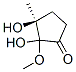 Cyclopentanone,2,3-dihydroxy-2-methoxy-3-methyl-,(3s)-(9ci) Structure,514213-33-3Structure