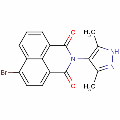 6-Bromo-2-(3,5-dimethyl-1h-pyrazol-4-yl)-1h-benz[de]isoquinoline-1,3(2h)-dione Structure,51461-22-4Structure