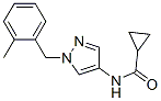 Cyclopropanecarboxamide,n-[1-[(2-methylphenyl)methyl ]-1h-pyrazol-4-yl ]- Structure,514854-81-0Structure