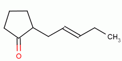 (E)-2-(pent-2-enyl)cyclopentan-1-one Structure,51608-18-5Structure