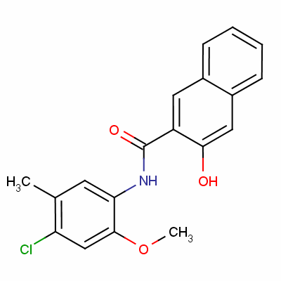 N-(4-chloro-2-methoxy-5-methylphenyl)-3-hydroxy-2-naphthalenecarboxamide Structure,5165-81-1Structure