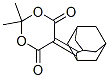 5-(2-Adamantylidene)-2,2-dimethyl-1,3-dioxane-4,6-dione Structure,51757-47-2Structure