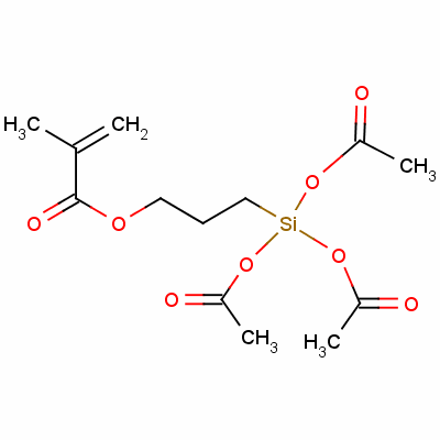 3-[Tris(acetoxy)silyl ]propyl methacrylate Structure,51772-85-1Structure