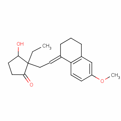 [2S-[2alpha(e),3beta]]-2-[2-(3,4-dihydro-6-methoxy-1(2h)-naphthylidene)ethyl ]-2-ethyl-3-hydroxycyclopentan-1-one Structure,51773-47-8Structure