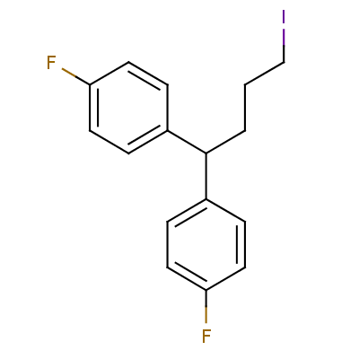 1,1’-(4-Iodobutylidene)bis[4-fluorobenzene] Structure,51787-79-2Structure