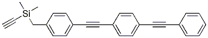 Trimethyl((4-((4-(phenylethynyl)phenyl)ethynyl)phenyl)ethynyl)silane Structure,518342-75-1Structure