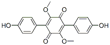 2,5-Bis(4-hydroxyphenyl)-3,6-dimethoxy-1,4-benzoquinone Structure,51860-93-6Structure