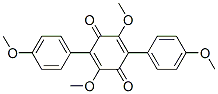 2,5-Dimethoxy-3,6-bis(4-methoxyphenyl)-2,5-cyclohexadiene-1,4-dione Structure,51860-94-7Structure