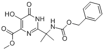 4-Pyrimidinecarboxylic acid, 1,6-dihydro-5-hydroxy-2-[1-methyl-1-[[(phenylmethoxy)carbonyl]amino]ethyl]-6-oxo-, methyl ester Structure,519032-08-7Structure