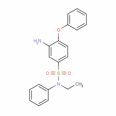 3-Amino-n-ethyl -4-phenoxy-n-phenylbenzenesulphonamide Structure,51929-55-6Structure