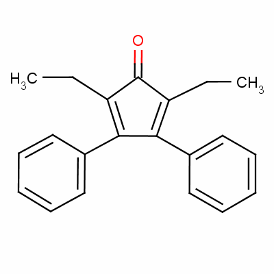 2,5-Diethyl-3,4-diphenylcyclopentadienone Structure,51932-77-5Structure