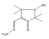 1-Hydroxy-2,2,5,5-tetramethyl-3-imidazoline-4-carboxal-dehyde hydrazone-3-oxide Structure,51973-32-1Structure