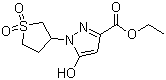 3-Ethoxycarbonyl-5-hydroxy-1-sulfolanylpyrazole Structure,51986-04-0Structure