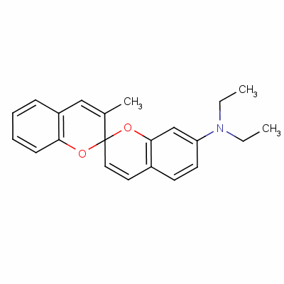 N,n-diethyl -3’-methyl -2,2’-spirobi[2h-1-benzopyran]-7-amine Structure,51988-34-2Structure