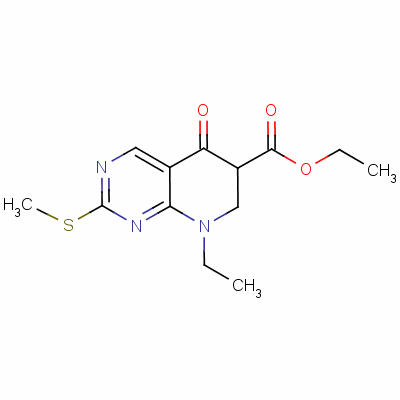 Ethyl 8-ethyl -5,6,7,8-tetrahydro-2-(methylthio)-5-oxopyrido[2,3-d]pyrimidine-6-carboxylate Structure,52013-82-8Structure