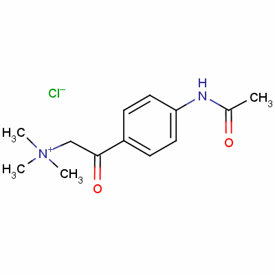 (4-Acetamidophenacyl)trimethylammonium chloride Structure,52018-82-3Structure