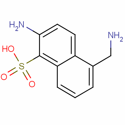 2-Amino-5-(aminomethyl)naphthalene-1-sulphonic acid Structure,52084-84-1Structure