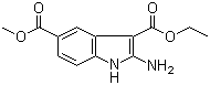 Methyl 2-amino-3-ethoxycarbonyl-1h-indole-5-carboxylate Structure,521286-73-7Structure