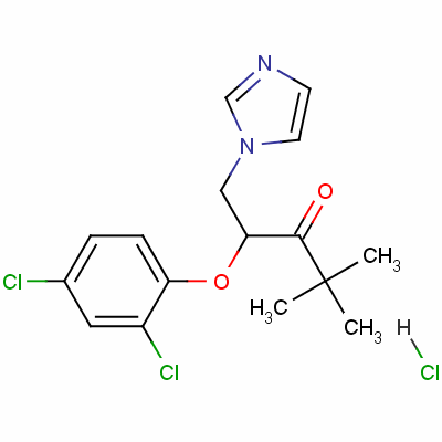 2-(2,4-Dichlorophenoxy)-1-(1h-imidazol-1-yl)-4,4-dimethylpentan-3-one monohydrochloride Structure,52130-69-5Structure