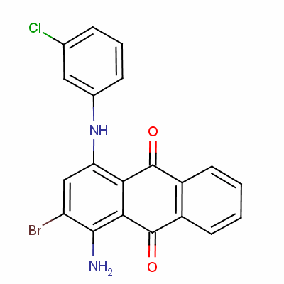 1-Amino-2-bromo-4-(3-chloroanilino)anthraquinone Structure,52222-30-7Structure