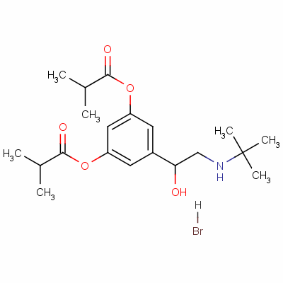 5-[2-[(1,1-Dimethylethyl)amino]-1-hydroxyethyl]-1,3-phenylene bisisobutyrate hydrobromide Structure,52223-83-3Structure