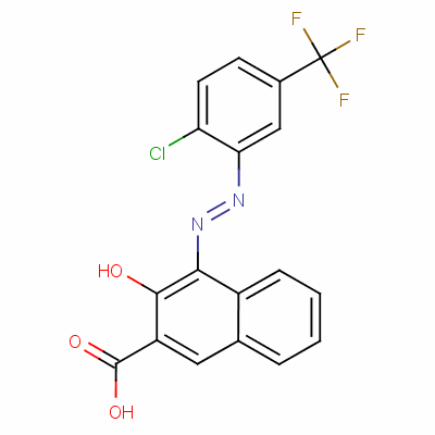 4-[[2-Chloro-5-(trifluoromethyl)phenyl ]azo]-3-hydroxy-2-naphthoic acid Structure,52238-94-5Structure