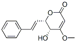 (5R,6s)-5,6-dihydro-5-hydroxy-4-methoxy-6-[(e)-2-phenylethenyl ]-2h-pyran-2-one Structure,52247-79-7Structure