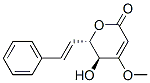 (5S,6s)-5,6-dihydro-5-hydroxy-4-methoxy-6-[(e)-2-phenylethenyl ]-2h-pyran-2-one Structure,52247-80-0Structure