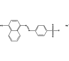 4-(4-Hydroxy-1-naphthylazo)benzenesulfonic acid sodium salt Structure,523-44-4Structure