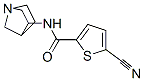 2-Thiophenecarboxamide,n-(1r,3r,4s)-1-azabicyclo[2.2.1]hept-3-yl-5-cyano- Structure,524012-17-7Structure