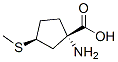 Cyclopentanecarboxylic acid,1-amino-3-(methylthio)-,cis-(9ci) Structure,52474-45-0Structure