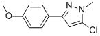 5-Chloro-3-(4-methoxyphenyl)-1-methyl-1h-pyrazole Structure,524740-35-0Structure