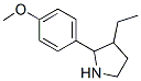 Pyrrolidine, 3-ethyl-2-(4-methoxyphenyl)- (9ci) Structure,524918-01-2Structure