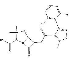 Flucloxacillin Structure,5250-39-5Structure