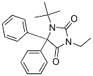 1-(1,1-Dimethylethyl)-3-ethyl-5,5-diphenyl-2,4-imidazolidinedione Structure,52531-80-3Structure