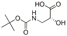 Propanoic acid,3-[[(1,1-dimethylethoxy)carbonyl ]amino]-2-hydroxy-,(2r)- Structure,52558-23-3Structure